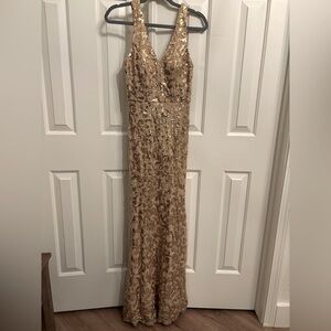 Gold Sequin Gown
